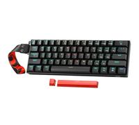 Redragon K530 Pro 60% 3-Mode Wireless RGB Mechanical Keyboard, 61 Keys Hot-Swappable Compact Gaming Keyboard w/Portable Strap, Hot-Swap Socket, 2-Layer Foam & Custom Dragon Chant Linear Switch