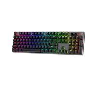 Redragon K556 PRO Upgraded Wireless RGB Gaming Keyboard, BT/2.4Ghz Tri-Mode Aluminum Mechanical Keyboard w/No-Lag Connection, Hot-Swap Linear Quiet Red Switch
