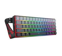 Redragon K617 HE Rapid Trigger Gaming Keyboard, 60% 61 Keys Wired Mechanical Keyboard w/Adjustable Hyper-Fast Actuation, Dedicated Hall Effect Magnetic Switch, PBT Gradient Keycap Strap Version