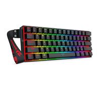Redragon K617 HE Rapid Trigger Gaming Keyboard, 60% 61 Keys Wired Mechanical Keyboard w/Hyper-Fast Actuation, Dedicated Hall Effect Magnetic Switch, Actuation Point Adjustable, Strap Version
