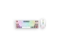 Redragon K617 + M711 Wired Combo 60% Mechanical Keyboard + Wired Gaming Mouse Max 12400DPI Combo Red Mechanical Switches Full Key Anti-Ghosting RGB Backlighting For Personal Computer