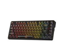 Redragon K649 PRO 78% Wireless Gasket RGB Gaming Keyboard, 3-Modes 82 Keys Full-Transparent Hot-Swap Compact Mechanical Keyboard black