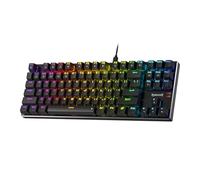 Redragon K660 (K556 TKL) RGB Wired Gaming Keyboard, 80% 87 Keys Mechanical Keyboard w/Aluminum Base, Upgraded Hot-Swap Socket and Noise Absorbing Foams, Quiet Linear Red Switch