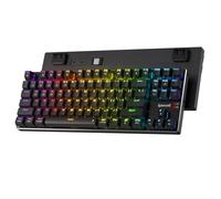 Redragon K660RGB-PRO Wireless RGB Gaming Keyboard, 80% 87 Keys BT/2.4Ghz Tri-Mode Aluminum Mechanical Keyboard w/Mac Function Keys, Hot-Swap Sockets & Noise Absorbing Form, Red Switch
