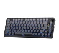 Redragon K673 GB 75% Wireless Gasket RGB Gaming Keyboard, 3-Modes 81 Keys PBT Compact Mechanical Keyboard w/Hot-Swap Socket, Dedicated Knob Control & 5-Layer Noise Dampening, Custom Linear Switch