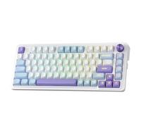 Redragon K673 PRO 75% Wireless Gasket RGB Gaming Keyboard, 3-Modes 81 Keys PBT Compact Mechanical Keyboard w/Hot-Swap Socket, Dedicated Knob Control & 5-Layer Noise Dampening, Custom Linear Switch