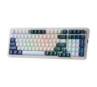 Redragon K686 PRO 98 Keys Wireless Gasket RGB Gaming Keyboard, 3-Mode Win/Mac Mechanical Keyboard w/Hot-Swap Socket, Dedicated Knob Control & Sound Absorbing Pads, Linear Red Switch, Blue Himmel Color