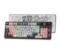Redragon K719 PRO Wireless Gasket Gaming Keyboard w/Hype Screen & Knob, 95 Keys Mechanical Keyboard, Easy-Control 1.14’’ TFT Info Display, 5-Layer Noise Dampening, Street Graffiti Dye-Sub PBT Keycaps