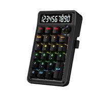 Redragon K733 PRO Wireless Gasket RGB Number Pad, 22 Keys Mechanical Numpad w/PC & Calculate Modes, 10 Digits Calculator Display, Knob Control, 5-Layer Noise Dampening, Creamy Custom Linear Switch