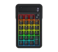 Redragon K733 PRO Wireless Gasket RGB Number Pad, 22 Keys Mechanical Numpad w/PC & Calculate Modes, 10 Digits Calculator Display, Knob Control, 5-Layer Noise Dampening, Creamy Custom Linear Switch
