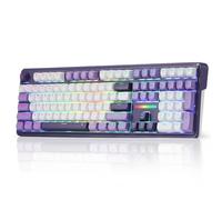 Redragon K745 PRO Wireless Gasket RGB Gaming Keyboard 108 Keys Mechanical Keyboard Extra 4 Hotkeys, Hot-Swap South-Facing Socket, 5-Layer Noise Dampening Round PBT Keycaps Mint Mambo Switch US LAYOUT