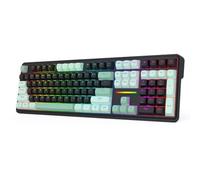 Redragon K745 PRO Wireless Gasket RGB Gaming Keyboard, 108 Keys Mechanical Keyboard w/Extra 4 Hotkeys, Hot-Swap Socket, 5-Layer Noise Dampening, See-Through Round PBT Keycaps, Creamy Linear Switch