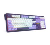 Redragon K745 PRO Wireless Gasket RGB Gaming Keyboard 108 Keys Mechanical Keyboard Extra 4 Hotkeys, Hot-Swap South-Facing Socket, 5-Layer Noise Dampening Round PBT Keycaps Mint Mambo Switch US LAYOUT