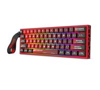 Redragon K753 HE Rapid Trigger Gaming Keyboard, 60% 61 Keys Wired Mechanical Keyboard w/Hype-Red Hollowed-Out Aluminum Base, Dedicated Hall Effect Magnetic Switch, Actuation Point Adjustable