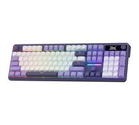 Redragon K762 Wireless Gasket Gaming Keyboard w/Hype Screen & Knob, 104 Keys Mechanical Keyboard, Easy-Control 1.14’’ TFT Info Display, 5-Layer Noise Dampening, Round PBT Keycaps, Mint Mambo Switch