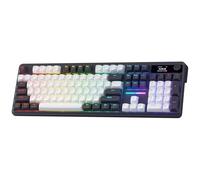 Redragon K762 Wireless Gasket Gaming Keyboard w/Hype Screen & Knob, 104 Keys Mechanical Keyboard, Easy-Control 1.14’’ TFT Info Display, 5-Layer Noise Dampening, Round PBT Keycaps, Mint Mambo Switch