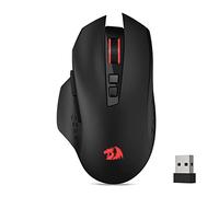 Redragon M656 Gainer Wireless Gaming Mouse, 4000 DPI 2.4Ghz Wireless Gamer Mouse w/ 5 DPI Levels, 7 Macro Buttons, Red LED Backlit & Pro Software/Drive Supported, for PC/Mac/Laptop
