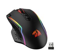 Redragon M810 Pro Wireless Gaming Mouse, 10000 DPI Wired/Wireless Gamer Mouse w/Rapid Fire Key, 8 Macro Buttons, 45-Hour Durable Power Capacity and RGB Backlit for PC/Mac/Laptop