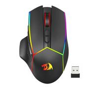 Redragon M814 Wireless Gaming Mouse, Tri-Mode 2.4G/USB-C/Bluetooth Ergonomic Mouse Gaming, 8000 DPI, RGB Backlit, Fully Programmable, Rechargeable Wireless Computer Mouse for Laptop PC Mac