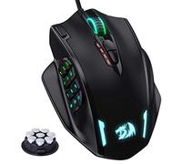 Redragon M908 Impact RGB LED MMO Mouse with Side Buttons Optical Wired Gaming Mouse with 12,400DPI, High Precision, 20 Programmable Mouse Buttons