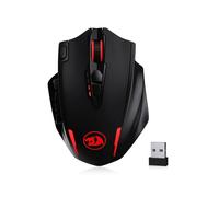 Redragon M913 Impact Elite Wireless Gaming Mouse, 16000 DPI Wired/Wireless RGB Gamer Mouse with 16 Programmable Buttons, 45 Hr Battery and Pro Optical Sensor, 12 Side Buttons MMO Mouse,White