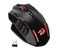 Redragon M913 Gaming 16000 DPI Wired 2.4Ghz Wireless RGB Optical Gamer Mice 16 Programmable Buttons, Black/White Mouse black