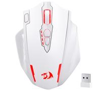 Redragon M913 MAX Wireless Gaming Mouse, 26000 DPI MMO Optical Mouse with 16 Programmable Buttons, BT & 2.4G Wireless, Software Supports DIY Keybinds, White