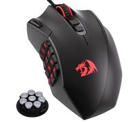 Redragon M921 MMO Gaming Mouse, 12400 DPI High Precision Wired RGB Mice w/18 Programmable Buttons, 12 Side Macro Keys, Software Supports for PC Laptop
