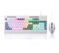 Redragon S151 Gaming Keyboard & Mouse Combo, 104 Keys K525 Wired RGB Membrane Keyboard and 10000 DPI Wired M616 Gaming Mouse Bundle, US LAYOUT