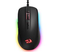 Redragon Wired Gaming Mouse, Black PC Gaming Mice with RGB Backlits, 7 Programmable Macro Buttons, Max 12800 DPI, 1000Hz Polling Rate, Cool Corded Optical Mouse for Computer/PC/Laptop/Gamer, M718-AIR