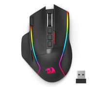 Redragon Wireless Gaming Mouse,16000 DPI 2.4G Optical Wireless Mouse,9 Macro Buttons with Rapid Fire Key,RGB Backlit,170 Hour Durable Power Capacity, Ergonomic Gaming Mouse for PC/Mac/Laptop
