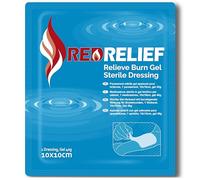 RedRelief Emergency 10x10cm Burn Dressing - Cools, soothes and relieves Pain