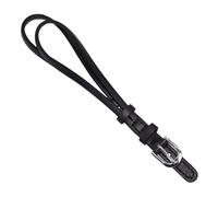 Redroosteruk Cordette String Ladies Leather Watch Strap Art Deco Cocktail Vintage Style Quality & Value Replacement Vintage Watches (Black, Medium - Silver Buckle)