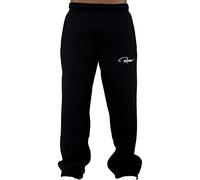REDRUM Jogging Bottoms Casual Trousers Plain up to Size 2XL (Medium, Black/Black), black
