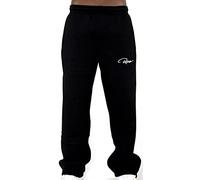 REDRUM Jogging Bottoms Casual Trousers Plain up to Size 2XL (Medium, Black/Black), black