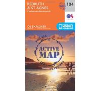 Redruth & St Agnes Map | Weatherproof | Camborne & Perranporth | Ordnance Survey | OS Explorer Active Map 104 | England | Walks | Hiking | Maps | Adventure