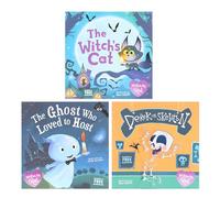 Red's Rainbow Series Illustrated 3 Picture Books Collection Set (The Witch's Cat, The Ghost Who Loved to Host & Derek the Skeleton)