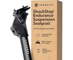 REDSHIFT ShockStop Endurance Suspension Seatpost for bike | Active suspension for gravel & road;Reduces rider fatigue & vibrations;Dual-spring customizable comfort