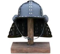 REDSKY Trader Leather Samurai Armor | Medieval Viking Cosplay Armor | Leather Knight Armor |Steampunk Fantasy Unisex Viking Armor, Black Armor Helmet, Large