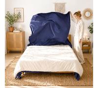 REDSSEN 3-Sided Opening 1person 2mins Quick Change Double Size Duvet Cover Set NavyBlue 200x200cm | Soft Microfibre Polyester Luxurious Hotel Quality Bedding Set With pillowcase