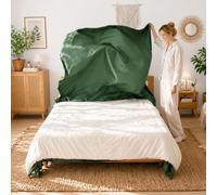 REDSSEN 3-Sided Opening Quick Change King Size Duvet Cover Set (1person 2mins) Olive Green 230x220cm | Soft Microfibre Polyester Luxurious Hotel Quality Bedding Set With pillowcase