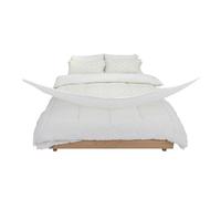 REDSSEN Easy Change Duvet Cover Set with 3 sided zipper | Zip Around Design | Easy to Put On & Take Off | 400TC Organic Cotton Quilt Cover | Double Size | Spot Pattern