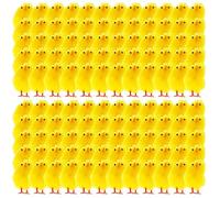 REDSTAR 60pc Fluffy Yellow Easter Chicks - Mini Fluffy Chicks for Easter Decorations, Kids Bonnet Accessories, Egg Hunt Toys - Small Yellow Chicken Decorations for Kids Craft Activities