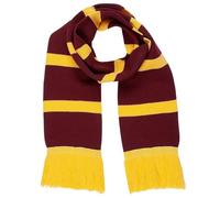 REDSTAR FANCY DRESS Red and Yellow Wizard Scarf for Wizard Costume Kids or Adult Witch Halloween Outfits - Maroon and Gold Striped Scarf Witch Accessories Kids World Book Day Costume Accessories