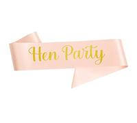 REDSTAR Rose Gold Hen Party Sash Hen Do Fancy Dress Team Bride Bridesmaid Hen Party Wedding Mother of The Bride Accessories - Choose Sash Design (Hen Party)