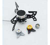 REDSUN FD6 Portable Infrared Gas Stove with Adapter Set Included, High-Efficiency Wind-Resistant Backpacking Stove, Piezo Ignition, 3.0kW Folding UFO Stove for Outdoor Survival
