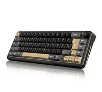 RedThunder K65 60% Wireless Mini Mechanical Gaming Keyboard with Button, QWERTZ, Gasket, BT/USB-C/2.4GHz, Software, Hot-swap, Tactile Linear Switch, RGB, Abrasion-Resistant PBT Keycaps, Retro.