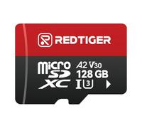REDTIGER High Speed 128GB Micro SD Card with Adapter, microSDXC UHS-I Class 10, U3, V30 A1, Support for Dash Cam and 4K Video Recording