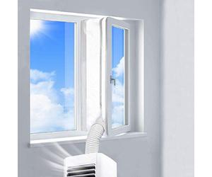 REDTRON 400CM Universal Window Seal for Portable Air Conditioner And Tumble Dryer, Works with Every Mobile Air Conditioning Unit, Hot Air Stop, Easy to Install(No Need for Drilling Holes)