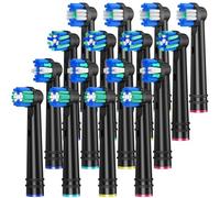 REDTRON Replacement Brush Heads Compatible with Oral B, 16Pcs Toothbrush Heads for Oral B, Works with Precision Clean, 3D White, Sensitive Clean and Floss Action